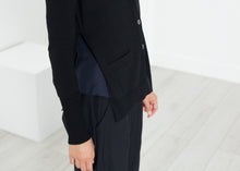 Load image into Gallery viewer, Square Cardigan in Black